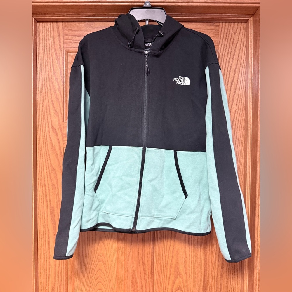 The North Face Black & Mint Green Zip-Up Hoodie